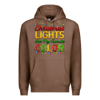 Chestnut christmas lights are my favorite color Premium Hoodie - FaDigitalArtStudio