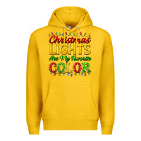 Lemon christmas lights are my favorite color Premium Hoodie - FaDigitalArtStudio