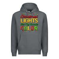 Rock christmas lights are my favorite color Premium Hoodie - FaDigitalArtStudio