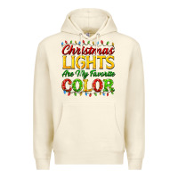 Sandshell christmas lights are my favorite color Premium Hoodie - FaDigitalArtStudio