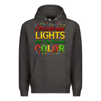 Smoke christmas lights are my favorite color Premium Hoodie - FaDigitalArtStudio