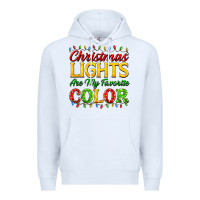 White christmas lights are my favorite color Premium Hoodie - FaDigitalArtStudio