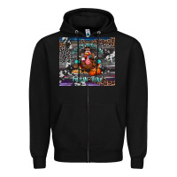 Black turkey wine and feelin fine tumbler Zipper Hoodie - BundleAndBundleShop