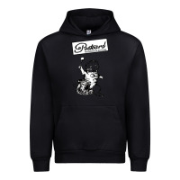 Black retro man postcard records Urban Hoodie - tuanDangUi