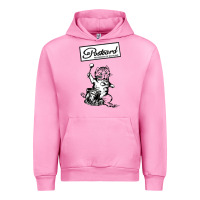 Fuchsia Pink retro man postcard records Urban Hoodie - tuanDangUi
