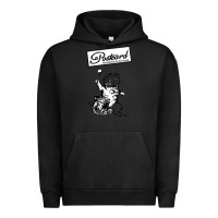 Pigment Black retro man postcard records Urban Hoodie - tuanDangUi