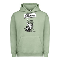 Pigment Oil Green retro man postcard records Urban Hoodie - tuanDangUi
