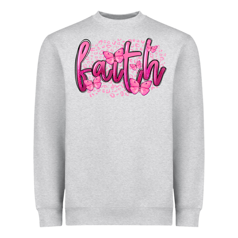Faith Breast Cancer Heavyweight Sweatshirt by FaDigitalArtStudio | Teevron