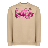 Mushroom Faith Breast Cancer Heavyweight Sweatshirt - FaDigitalArtStudio