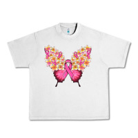 Lunar Rock Pink ribbon Breast Cancer butterfly Urban Heavy Tee - NancyCooperArtShop