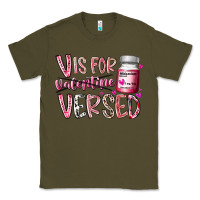 Army Green v is for valentine versed Classic Tee - RacoonDesign