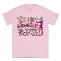 Bubblegum Pink v is for valentine versed Classic Tee - RacoonDesign