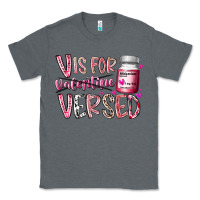 Charcoal Heather v is for valentine versed Classic Tee - RacoonDesign