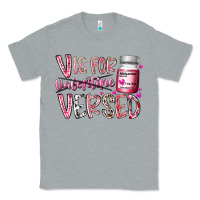 Heather Grey v is for valentine versed Classic Tee - RacoonDesign