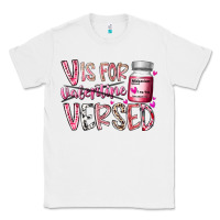 White v is for valentine versed Classic Tee - RacoonDesign