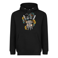 Black barber shop Heavyweight Hoodie - SublimationCraftShop