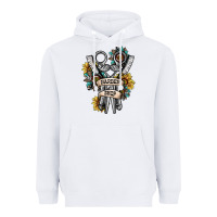 White barber shop Heavyweight Hoodie - SublimationCraftShop