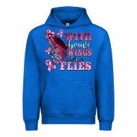 Cobalt with brave wings she flies Urban Hoodie - BarkalooDesign