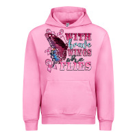 Fuchsia Pink with brave wings she flies Urban Hoodie - BarkalooDesign