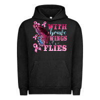 Pigment Black with brave wings she flies Urban Hoodie - BarkalooDesign