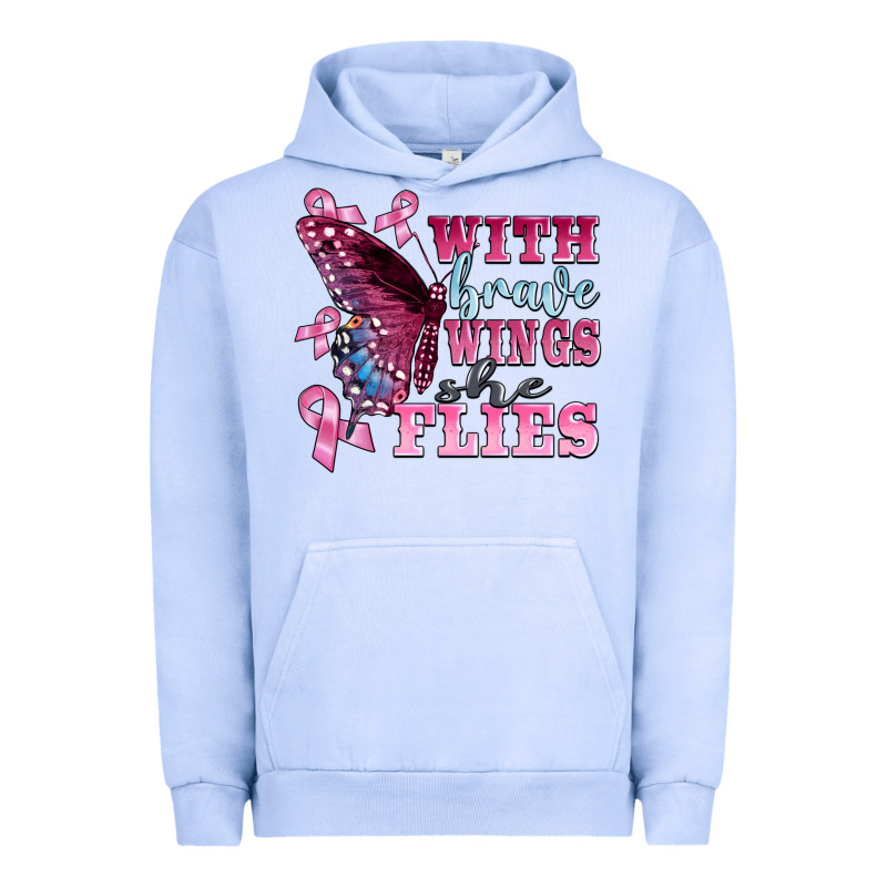 With Brave Wings She Flies Urban Hoodie by BarkalooDesign | Teevron