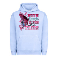 Pigment Grape Ice with brave wings she flies Urban Hoodie - BarkalooDesign