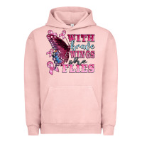 Pigment Salmon with brave wings she flies Urban Hoodie - BarkalooDesign