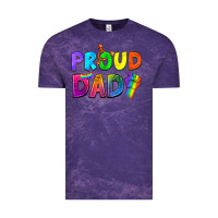 Cloud Purple Proud Dad Vintage Tee - NancyCooperArtShop