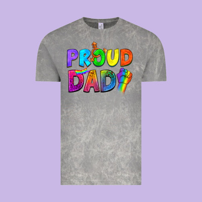 Proud Dad Vintage Tee Designed By Nancycooperartshop