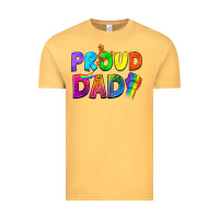 Vintage Mustard Proud Dad Vintage Tee - NancyCooperArtShop