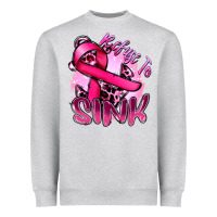 Heather Grey Refuse to sink Cancer Heavyweight Sweatshirt - FaDigitalArtStudio