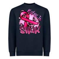 Navy Refuse to sink Cancer Heavyweight Sweatshirt - FaDigitalArtStudio