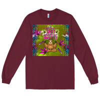 Burgundy inhale the good shit exhale the bad bullshit Long Sleeve Tee - TumblerDesignByShophia