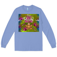 Colony Blue inhale the good shit exhale the bad bullshit Long Sleeve Tee - TumblerDesignByShophia