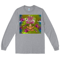 Heather Grey inhale the good shit exhale the bad bullshit Long Sleeve Tee - TumblerDesignByShophia