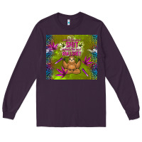 Plum inhale the good shit exhale the bad bullshit Long Sleeve Tee - TumblerDesignByShophia