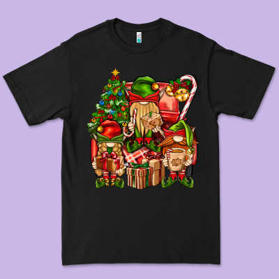 Christmas Elf Truck Premium Tee Designed By Bundleandbundleshop