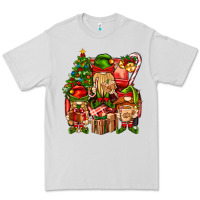 Dove Grey Christmas Elf Truck Premium Tee - BundleAndBundleShop