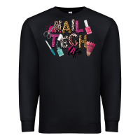 Black Nail Tech Life Premium Sweatshirt - LillyAllenDesigns