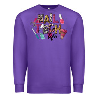 Purple Nail Tech Life Premium Sweatshirt - LillyAllenDesigns