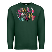 Sports Green Nail Tech Life Premium Sweatshirt - LillyAllenDesigns