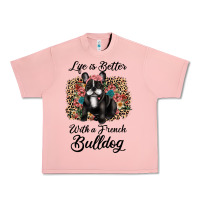Salmon life is better with a french bulldog Urban Heavy Tee - JahusDesignShop