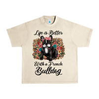 Sandshell life is better with a french bulldog Urban Heavy Tee - JahusDesignShop