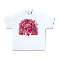 White breast cancer rainbow Urban Heavy Tee - NancyCooperArtShop
