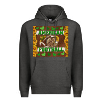 Charcoal Heather american football with sunflower tumbler Premium Hoodie - BundleAndBundleShop