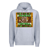 Heather Grey american football with sunflower tumbler Premium Hoodie - BundleAndBundleShop