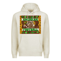 Oatmeal Heather american football with sunflower tumbler Premium Hoodie - BundleAndBundleShop