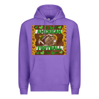 Purple american football with sunflower tumbler Premium Hoodie - BundleAndBundleShop
