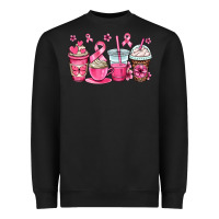 Black breast cancer coffee cups Heavyweight Sweatshirt - OliviaCreatesArt