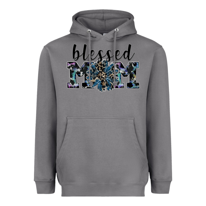 Blessed Mom Heavyweight Hoodie by SublimationCraftShop | Teevron